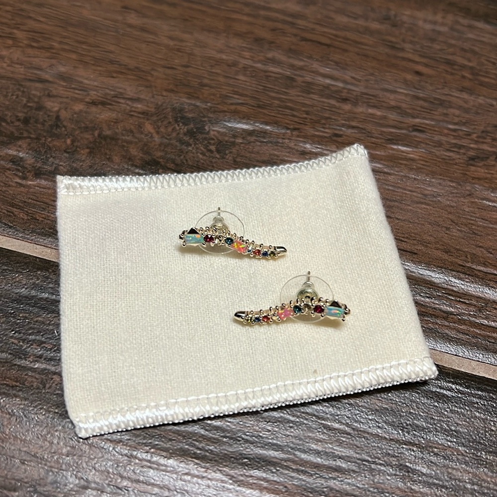 Kendra Scott Sinclair Ear Climbers Multicolor